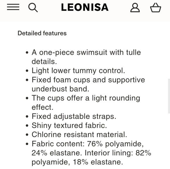 LEONISA SHAPEWEAR Cross-Front One-Piece Slimming Swimsuit - Picture 6 of 7